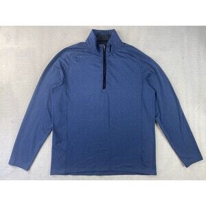 Vineyard Vines Men’s XL Golf Performance Blue 1/4 Zip Pullover Long Sleeve Shirt